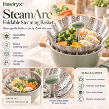 Vioneru™ SteamArc Foldable Steaming Basket