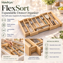 Vioneru™ FlexSort Expandable Drawer Organizer