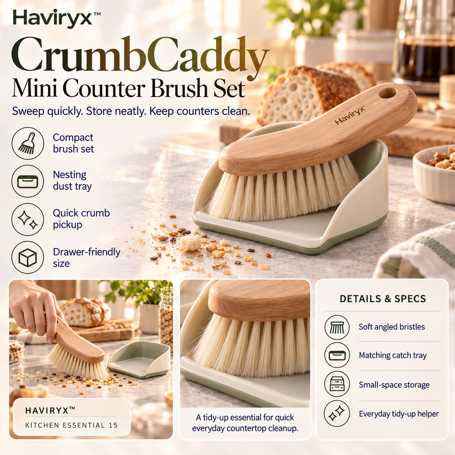 Vioneru™ CrumbCaddy Mini Counter Brush Set