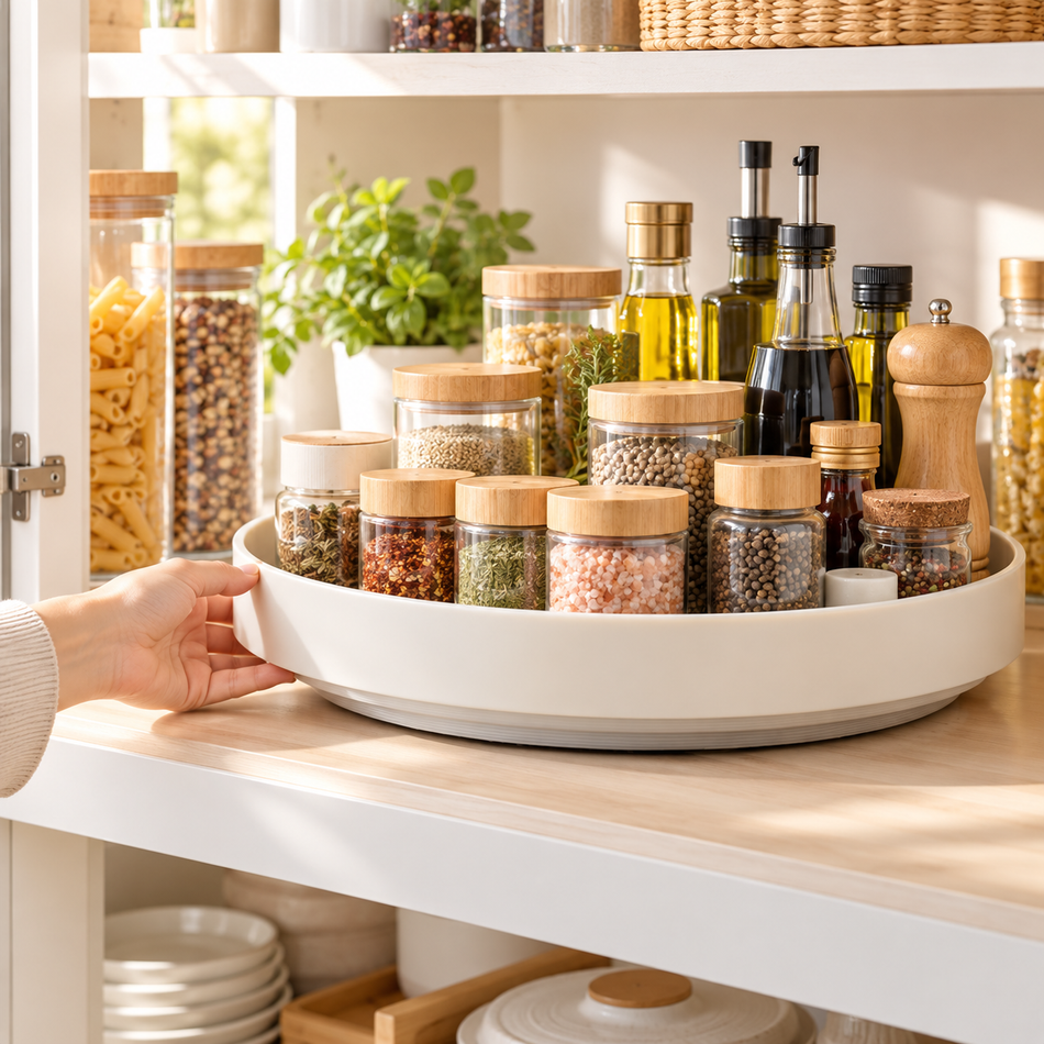 Vioneru™ SpinReach Rotating Pantry Tray