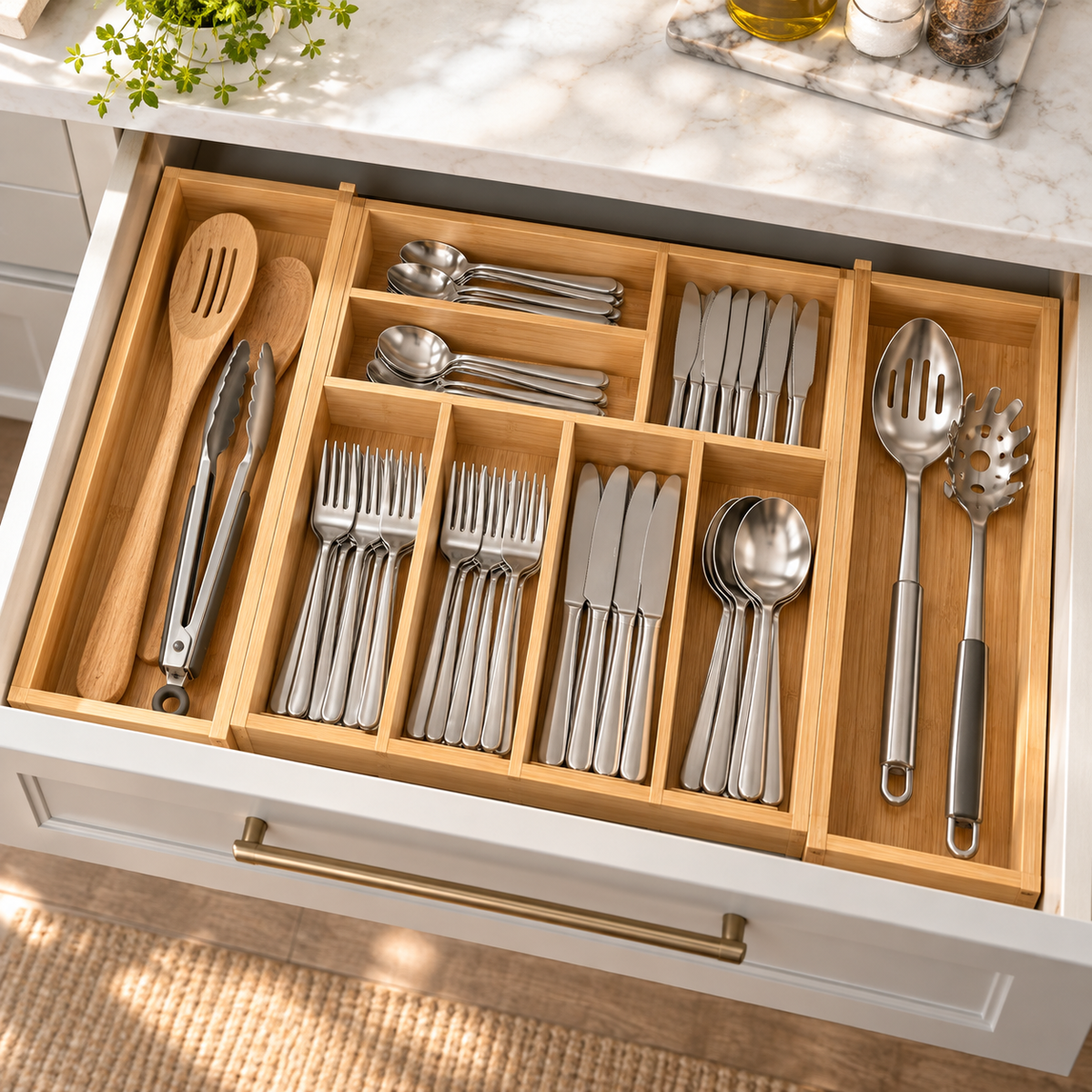 Vioneru™ FlexSort Expandable Drawer Organizer