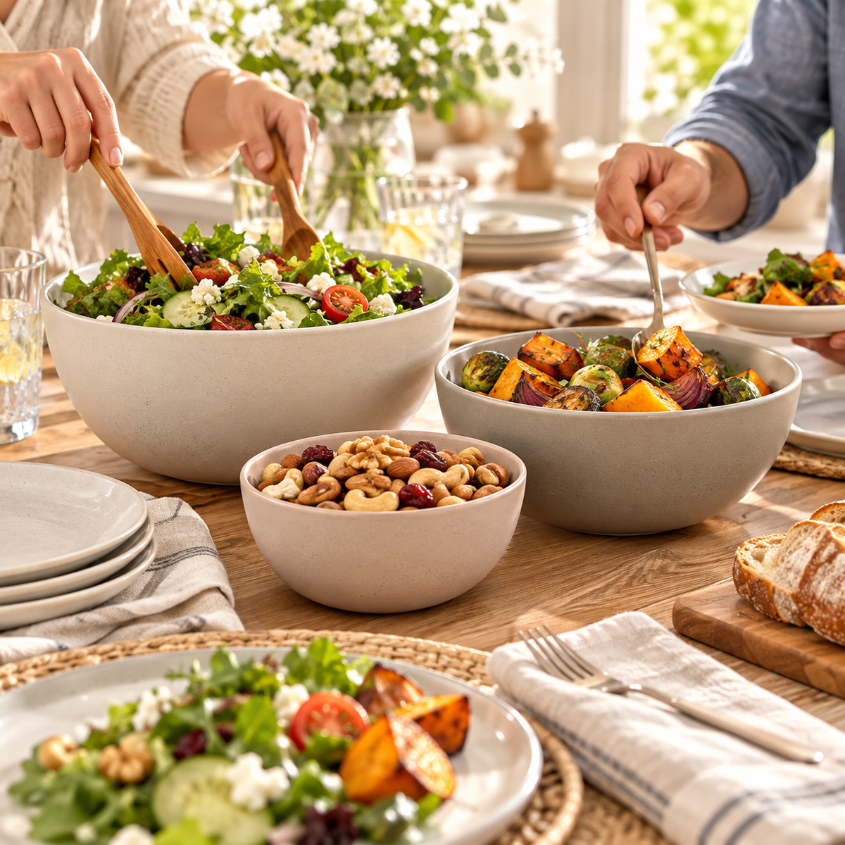 Vioneru™ GatherStone Serving Bowl Trio